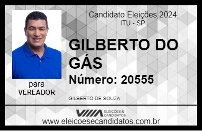 Candidato GILBERTO DO GÁS 2024 - ITU - Eleições