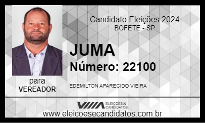 Candidato JUMA 2024 - BOFETE - Eleições