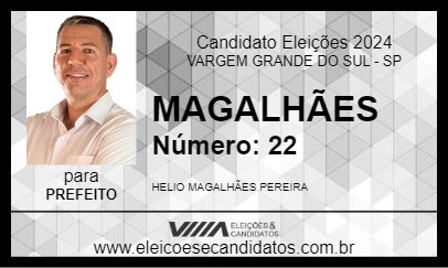 Candidato MAGALHÃES 2024 - VARGEM GRANDE DO SUL - Eleições