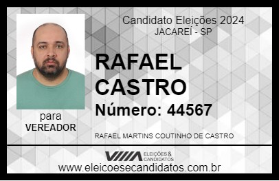 Candidato RAFAEL CASTRO 2024 - JACAREÍ - Eleições