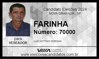 Candidato FARINHA 2024 - NOVA GRANADA - Eleições