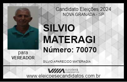 Candidato SILVIO MATERAGI 2024 - NOVA GRANADA - Eleições