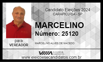 Candidato MARCELINO 2024 - CARAPICUÍBA - Eleições