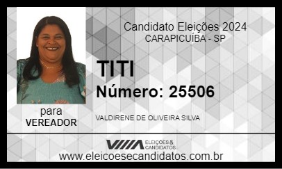 Candidato TITI 2024 - CARAPICUÍBA - Eleições