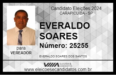 Candidato EVERALDO SOARES 2024 - CARAPICUÍBA - Eleições