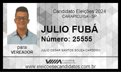 Candidato JULIO FUBÁ 2024 - CARAPICUÍBA - Eleições