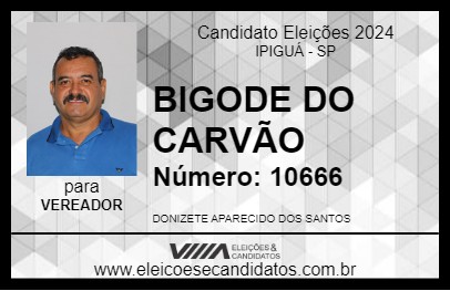 Candidato BIGODE DO CARVÃO 2024 - IPIGUÁ - Eleições