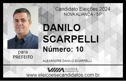 Candidato DANILO SCARPELLI 2024 - NOVA ALIANÇA - Eleições