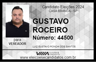 Candidato GUSTAVO ROCEIRO 2024 - CASA BRANCA - Eleições