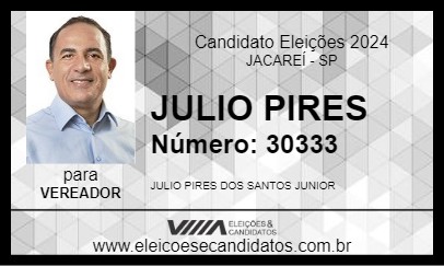 Candidato JULIO PIRES 2024 - JACAREÍ - Eleições