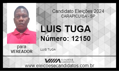 Candidato LUIS TUGA 2024 - CARAPICUÍBA - Eleições