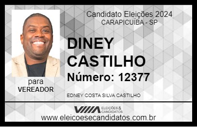 Candidato DINEY CASTILHO 2024 - CARAPICUÍBA - Eleições