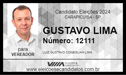 Candidato GUSTAVO LIMA 2024 - CARAPICUÍBA - Eleições