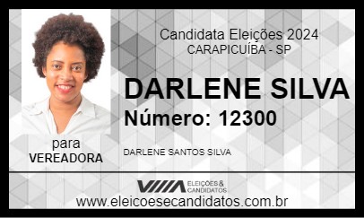 Candidato DARLENE SILVA 2024 - CARAPICUÍBA - Eleições