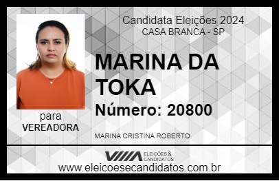 Candidato MARINA DA TOKA 2024 - CASA BRANCA - Eleições