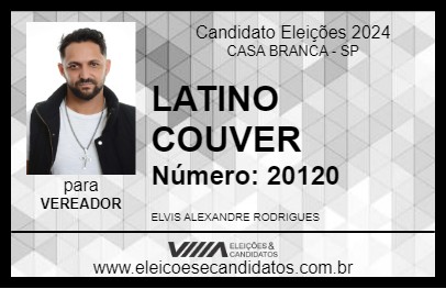 Candidato LATINO COUVER 2024 - CASA BRANCA - Eleições