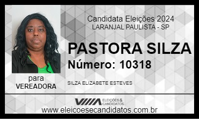 Candidato PASTORA SILZA 2024 - LARANJAL PAULISTA - Eleições