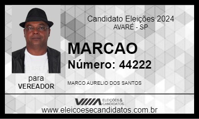 Candidato MARCAO 2024 - AVARÉ - Eleições