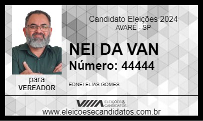 Candidato NEI DA VAN 2024 - AVARÉ - Eleições