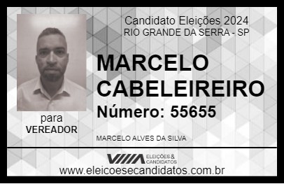 Candidato MARCELO CABELEIREIRO 2024 - RIO GRANDE DA SERRA - Eleições