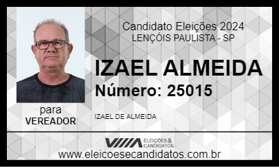 Candidato IZAEL  ALMEIDA  2024 - LENÇÓIS PAULISTA - Eleições