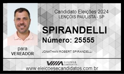 Candidato SPIRANDELLI 2024 - LENÇÓIS PAULISTA - Eleições