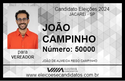 Candidato JOÃO CAMPINHO 2024 - JACAREÍ - Eleições