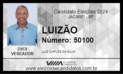 Candidato LUIZÃO 2024 - JACAREÍ - Eleições