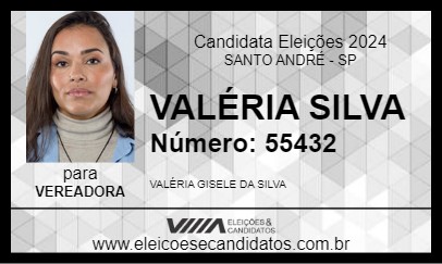 Candidato VALÉRIA SILVA 2024 - SANTO ANDRÉ - Eleições