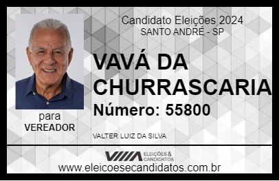 Candidato VAVÁ DA CHURRASCARIA 2024 - SANTO ANDRÉ - Eleições