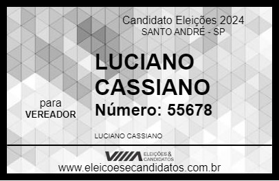 Candidato LUCIANO CASSIANO 2024 - SANTO ANDRÉ - Eleições