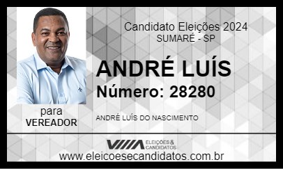 Candidato ANDRÉ LUÍS 2024 - SUMARÉ - Eleições