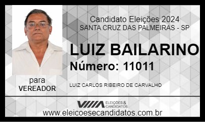 Candidato LUIZ BAILARINO 2024 - SANTA CRUZ DAS PALMEIRAS - Eleições