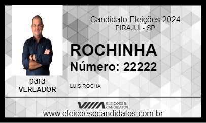 Candidato ROCHINHA 2024 - PIRAJUÍ - Eleições