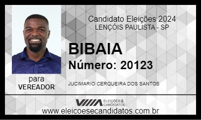 Candidato BIBAIA 2024 - LENÇÓIS PAULISTA - Eleições