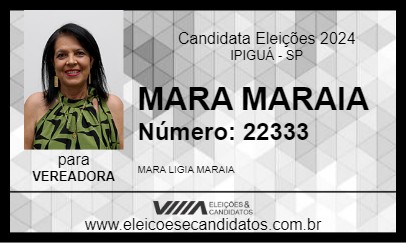 Candidato MARA MARAIA 2024 - IPIGUÁ - Eleições