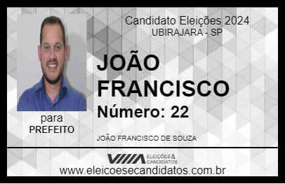 Candidato JOÃO FRANCISCO 2024 - UBIRAJARA - Eleições