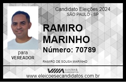 Candidato RAMIRO MARINHO 2024 - SÃO PAULO - Eleições