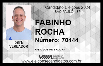 Candidato FABINHO ROCHA 2024 - SÃO PAULO - Eleições