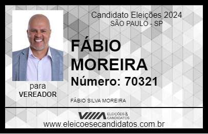 Candidato FÁBIO MOREIRA 2024 - SÃO PAULO - Eleições