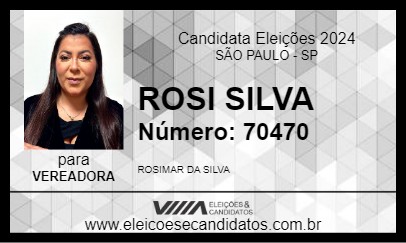 Candidato ROSI SILVA 2024 - SÃO PAULO - Eleições