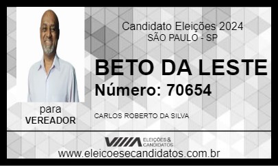 Candidato BETO DA LESTE 2024 - SÃO PAULO - Eleições