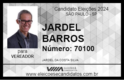 Candidato JARDEL BARROS 2024 - SÃO PAULO - Eleições