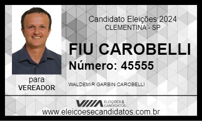 Candidato FIU CAROBELLI 2024 - CLEMENTINA - Eleições