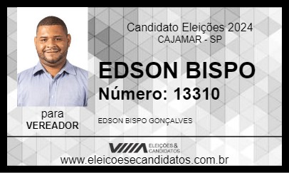 Candidato EDSON BISPO 2024 - CAJAMAR - Eleições