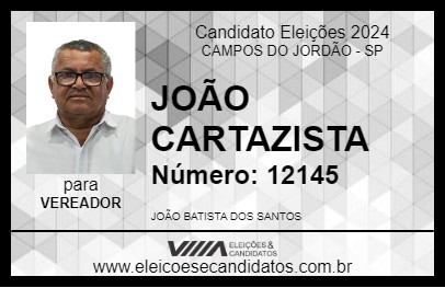 Candidato JOÃO CARTAZISTA 2024 - CAMPOS DO JORDÃO - Eleições