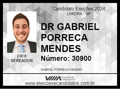 Candidato DR GABRIEL PORRECA MENDES 2024 - LIMEIRA - Eleições