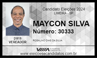 Candidato MAYCON SILVA 2024 - LIMEIRA - Eleições