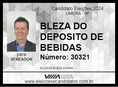 Candidato BLEZA DO DEPOSITO DE BEBIDAS 2024 - LIMEIRA - Eleições