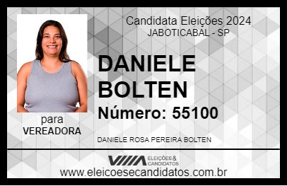 Candidato DANIELE BOLTEN 2024 - JABOTICABAL - Eleições